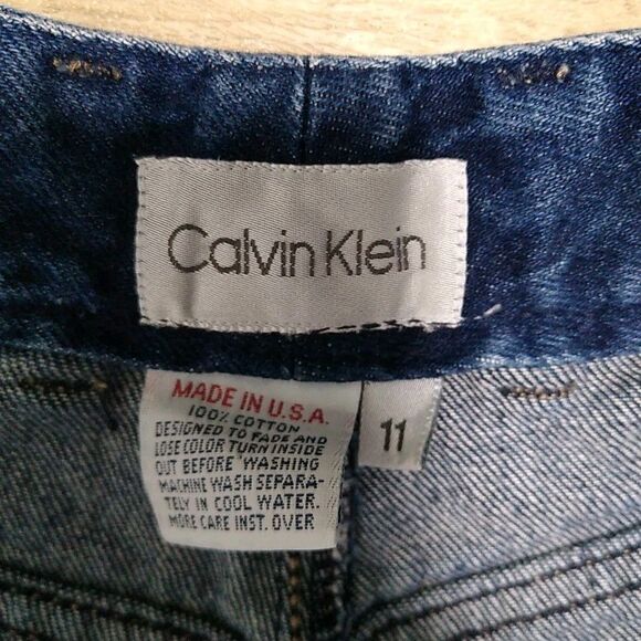 VTG CALVIN KLEIN 80s Mom Jeans Pleated Front High Waist Women's 29x28 12 Rise - Picture 5 of 10